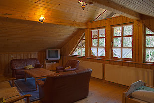 Wohnbereich im Ferienhaus Englmar im Bayerischen Wald